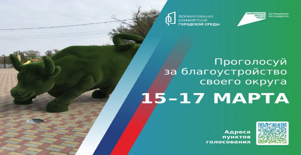 С 15 по 17 марта по всей стране начнется Всероссийское голосование за выбор объектов благоустройства
