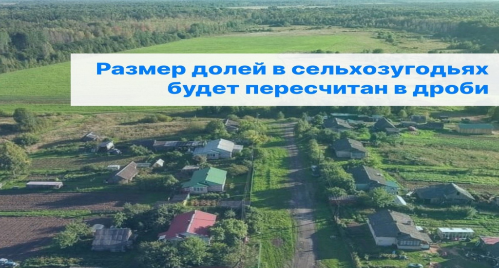 Об определении размера земельной доли выраженной в гектарах или балло-гектарах, в виде простой правильной дроби