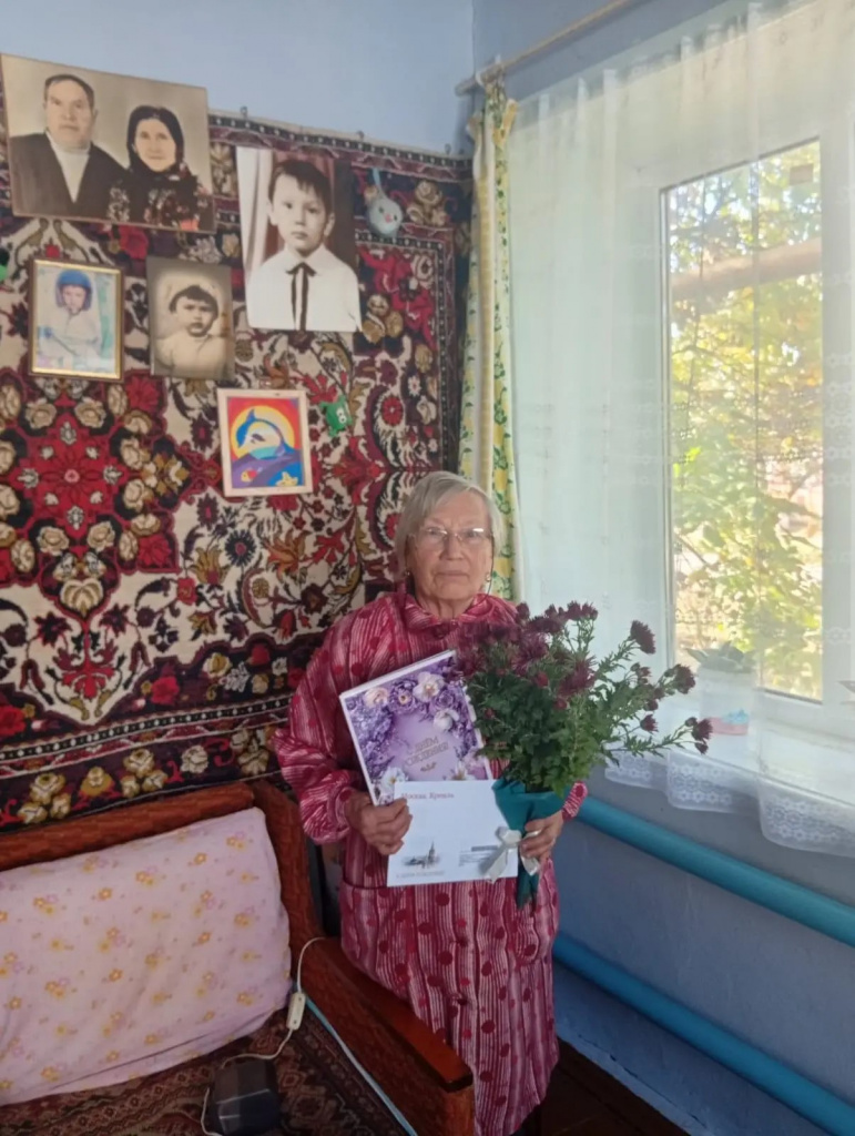 92-ой день рождения отмечает труженица тыла, Ветеран труда, жительница села Камбулат Пелагея Ивановна Ануприенко