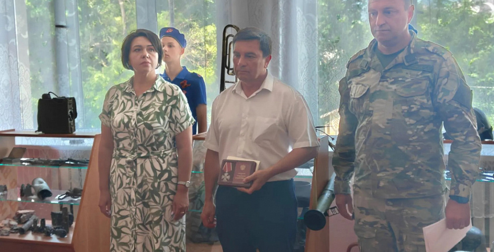 В селе Казгулак вручили Орден Мужества семье Н.И. Подопригора, погибшего при выполнении боевой задачи в зоне СВО