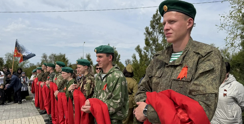 В селе Кендже-Кулак прошел патриотический автопробег